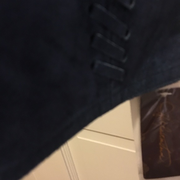 NWT- Hal Rubinstein Blue Suede Jacket - Medium - Picture 5 of 6